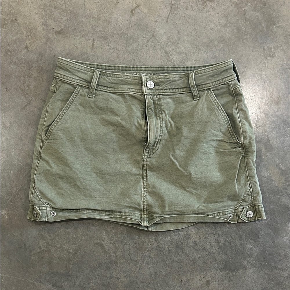 American Eagle Outfitters Olive Green Utility Mini Skirt